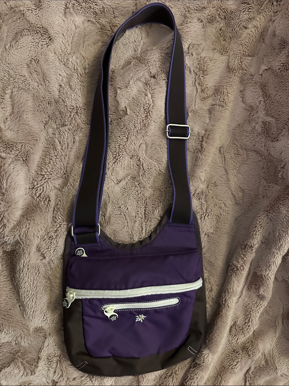 Sherpani Switch Purple and brown Crossbody Sling Bag